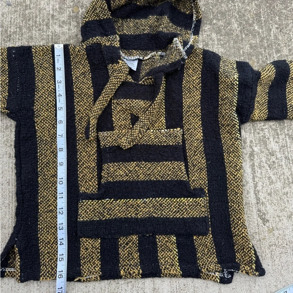 Kids knitted long sleeve Striped Hooded Sweater